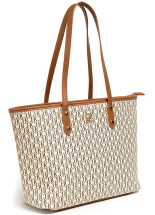 CH 2026 New Embossed Tote Bag Set 2Pcs Large Capacity Shoulder Bag with Pouch Luxury Designer Handbag for Women PlatiNum