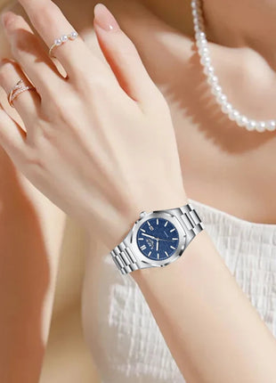LIGE Orologio da donna elegante e lussuoso, orologio classico alla moda con data automatica, cinturino in acciaio inossidabile, orologi luminosi impermeabili per donna, regalo per signora platinumshop