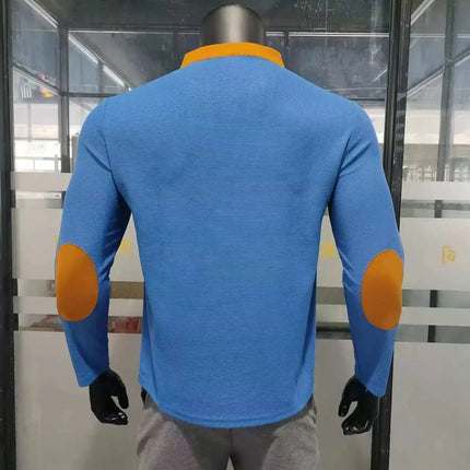 Cross-border new men's waffle color matching strap V-neck top casual long-sleeved bottoming T-shirt PlatiNum