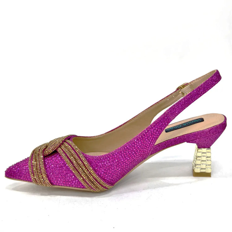 Temperamento Nuove scarpe da donna Scarpe da sposa Scarpe eleganti da donna Scarpe da festa da donna eleganti italiane in pelle con strass