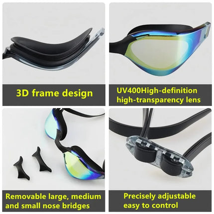 Arema pro Swim Goggles Professional Racing Waterproof Anti-fog High-definition UV400 Competition Training Swimming Equipment