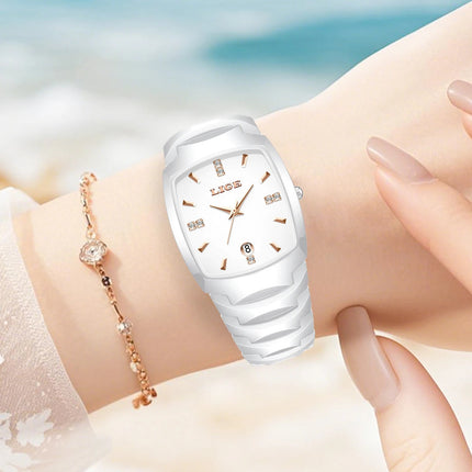 LIGE Orologio da Donna di Lusso alla Moda, Elegante e Semplice, in Acciaio Inossidabile, Casual, al Quarzo, con Calendario, Regalo Romantico per Signore, Novità platinumshop