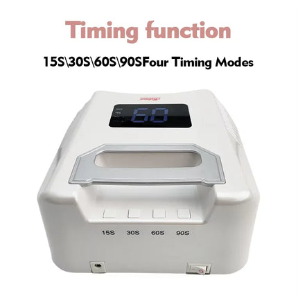 Ibelive Professional 80W Rechargeable UV LED Nail Lamp, 52pcs LED Bulbs 90S Cordless Nail Dryer for Salon Manicure