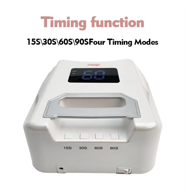 Ibelive Professional 80W Rechargeable UV LED Nail Lamp, 52pcs LED Bulbs 90S Cordless Nail Dryer for Salon Manicure