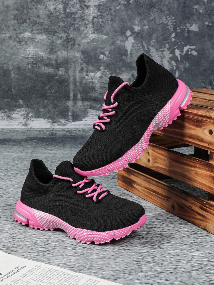 Breathable Socks Shoes Women Lightweight Knitted Casual Sneakers Non-slip Walking Footwear Outdoor Jogging Fitness Sports PlatiNum