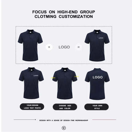Summer Casual Polo Shirt Breathable Economical Custom Polo for Company Staff Work Polo Shirt with Custom Logo Print Embroidery