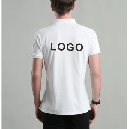 Summer Casual Polo Shirt Breathable Economical Custom Polo for Company Staff Work Polo Shirt with Custom Logo Print Embroidery