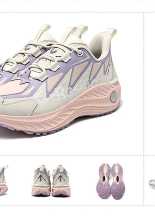 ONEMIX Scarpe da trail running da uomo Scarpe da ginnastica in pelle antiscivolo indossabili Supporto stabile Scarpe sportive fuoristrada Scarpe da ginnastica da passeggio all'aperto PlatiNum