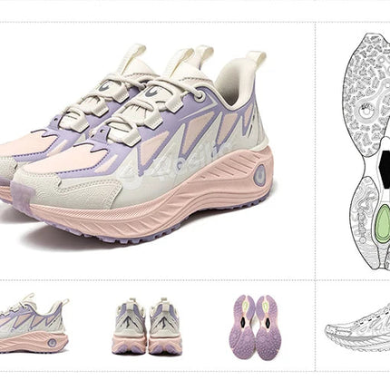 ONEMIX Scarpe da trail running da uomo Scarpe da ginnastica in pelle antiscivolo indossabili Supporto stabile Scarpe sportive fuoristrada Scarpe da ginnastica da passeggio all'aperto PlatiNum