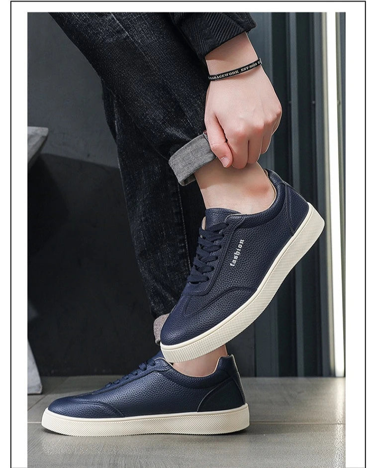Casual Shoes Loafers British Leather Sneakers Flats Shoes Classic Men Leather Shoes Spring Summer New Trendy Designer Loafers