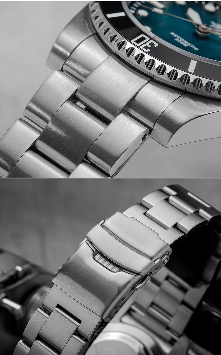 ADDIESDIVE Watch for Men Sapphire AR Coated Automatic Wristwatch 200m Waterproof  Super Luminous 8215 Mechanical Watches New