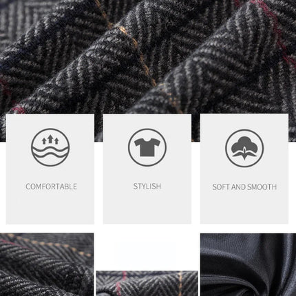 New Women Thick Woolen Skirt Autumn Winter Fashion Elastic High Waist A-Line Long Plaid Skirt Elegant Easy Match Wool Skirt PlatiNum
