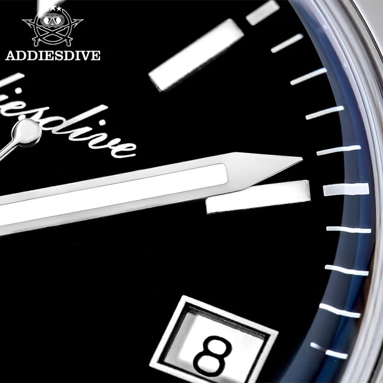ADDIESDIVE AD2556 36mm Mechanical Automatic Watches Synthetic Sapphire Glass BGW9/C3 Super Luminous 100m Waterproof Men's Watch