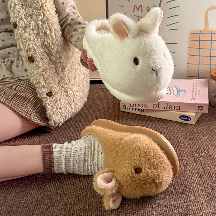 New Gentle Gradient Kitten Mules Slippers Women Winter Home Warm 3D Cat Shoes 44 45 Woman Indoor Plush Slipper Furry Room Mules
