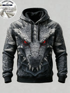 3D Printed Fleece Hoodie Rainbow Zigzag Wave Pattern Pullover Long Sleeve Kangaroo Pocket Casual Sweatshirt Tops