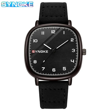 SYNOKE orologio al quarzo da uomo Fashion Simple Business Belt orologio al quarzo per uomo orologio da polso per studenti sport Non meccanico platinumshop