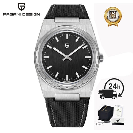 PAGANI DESIGN 2026 Nuovo Orologio al Quarzo Sottile da Uomo 7MM VJ21 37MM Zaffiro Acciaio Inossidabile Impermeabile 10Bar Luminoso C3 Reloj Hombre