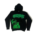 Street Hip Hop Style Money Skull Print Men Hoodie Set Black Bold Print Oversized Fashionable Versatile Hoodie Streetwear Fashion PlatiNum