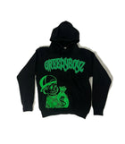 Street Hip Hop Style Money Skull Print Men Hoodie Set Black Bold Print Oversized Fashionable Versatile Hoodie Streetwear Fashion PlatiNum