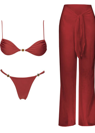 Diamond Bikini 2025 Costume da bagno donna sexy Costumi da bagno femminili Micro bikini Set costume da bagno a fascia Beachwear Rosso brasiliano Biquini platinumshop