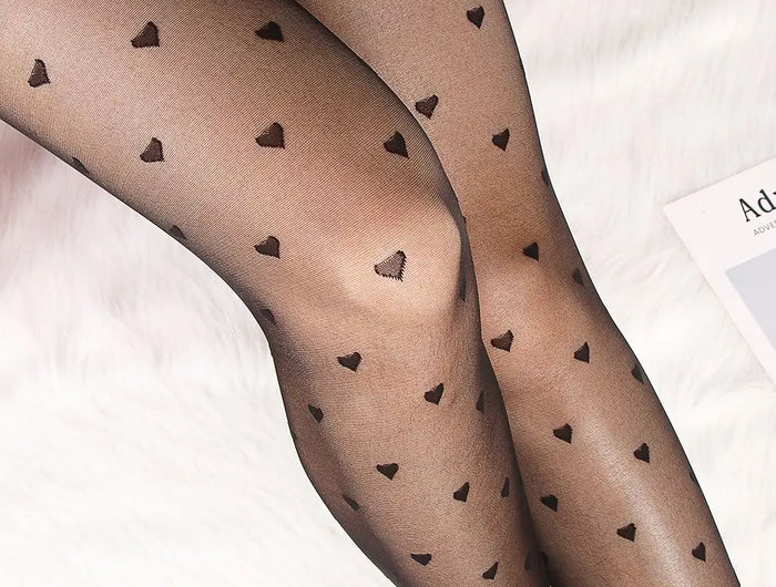 Calzamaglia da donna Sexy Plus Size calze di seta a pois piccole calze sottili Vintage finte calze da tatuaggio collant calzetteria femminile