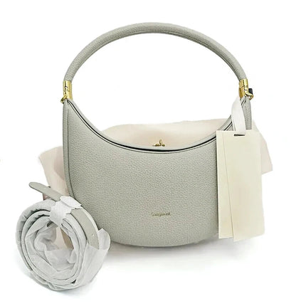 2025 Luxury Quality Half Moon Women's Shoulder Bag Crossbody Aesthetic Bags Women's Handbag Lock Catch Designer Underarm Bags PlatiNum
