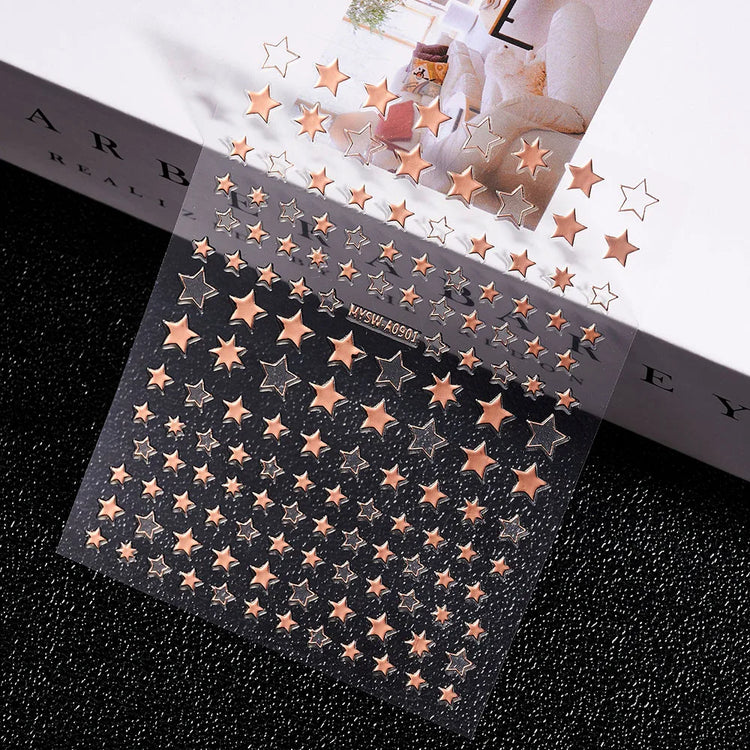 1PC 26-English Alphabet Number 3D Self-adhesive Nail Art Decal Sticker Word Small Letter Nail Decals Sticker Manicure Decoration