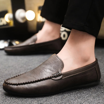 Slip on traspirante in vera pelle da uomo scarpe da guida marchio di lusso italiano uomo mocassini uomo scarpe casual mocassini Chaussure Homme