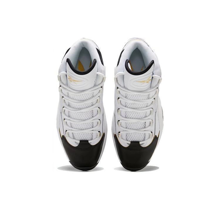 Reebok Question Basketball Shoes Unisex Mid Top White EF7599