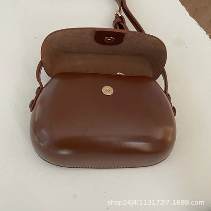 Womens Small Messenger Bag Solid PU Leather Shiny Shoulder Bag Fashion Saddle Bags Flip Buckle Phone Coin Purse Lipstick Storage PlatiNum