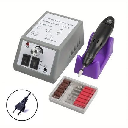 2000 Series Electric Nail Filing Machine, Smooth high rotating speed for acrylic soak-off removal and sidewall buffing, Professional Manicure Pedicure Polisher for daily nail studio detailed shaping work