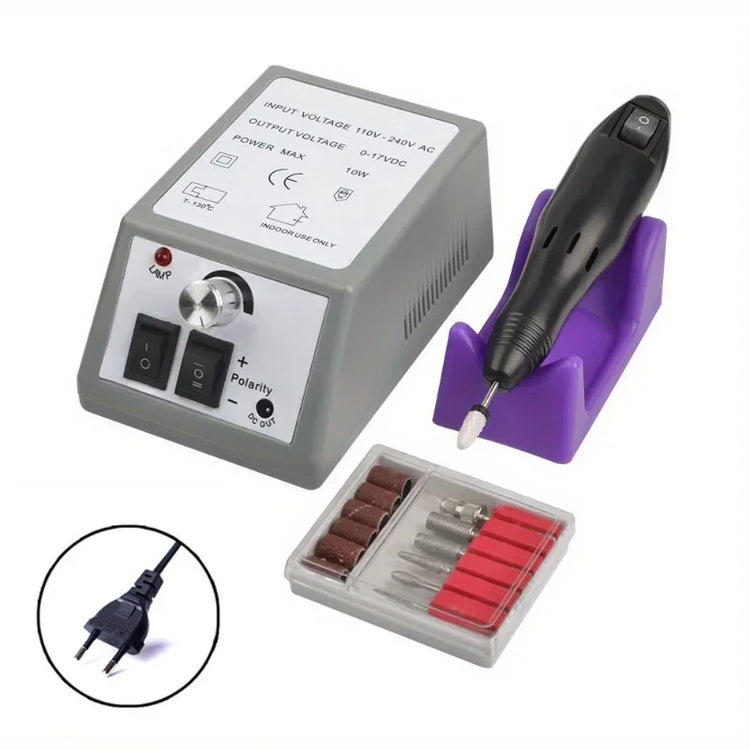 2000 Series Electric Nail Filing Machine, Smooth high rotating speed for acrylic soak-off removal and sidewall buffing, Professional Manicure Pedicure Polisher for daily nail studio detailed shaping work