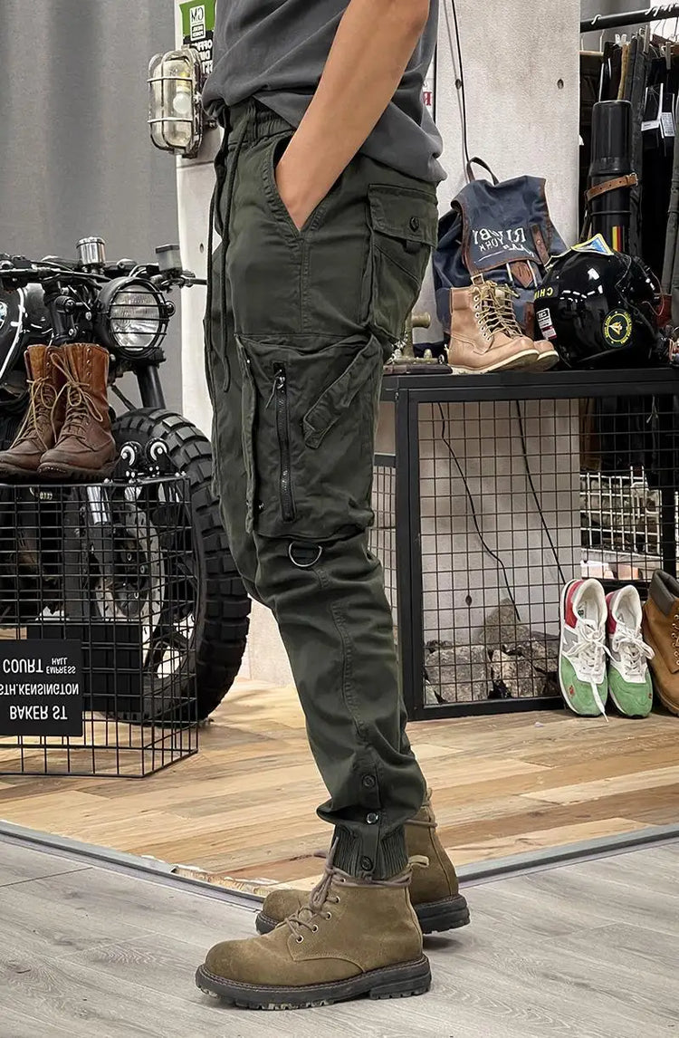 2025 New Men's Cargo Pants Tactical Military Work Pants Outdoor Jogger Casual Trousers Straight Leg Spring Autumn Utility Pants