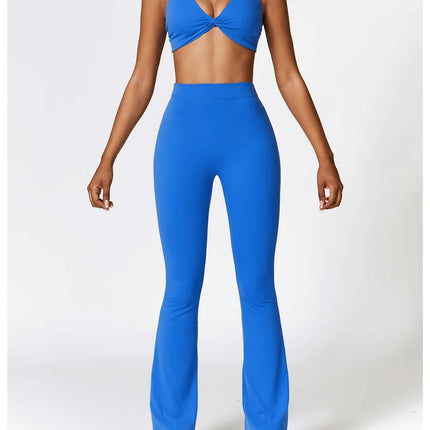 High Waist Flare Leggings Yoga Pants Women Wide Leg Pants Women Gym Workout Fitness Sports Flared Pants Latin Dance Trousers PlatiNum