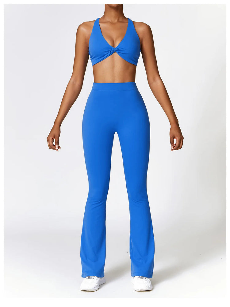 High Waist Flare Leggings Yoga Pants Women Wide Leg Pants Women Gym Workout Fitness Sports Flared Pants Latin Dance Trousers PlatiNum
