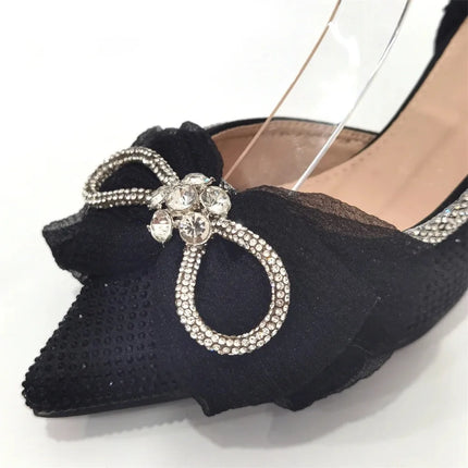 Ultimi Sandali da Donna di Lusso con Diamanti e Cristalli, Tacchi Alti alla Moda, Eleganti Scarpe Italiane da Donna per Feste