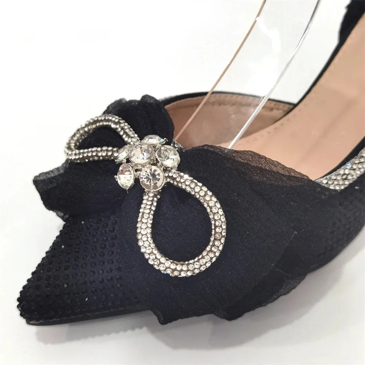 Ultimi Sandali da Donna di Lusso con Diamanti e Cristalli, Tacchi Alti alla Moda, Eleganti Scarpe Italiane da Donna per Feste