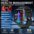 2026 Nuovo 650nm Terapia Laser Grassi nel sangue Acido urico Pressione sanguigna Smart Watch ECG + PPG Preciso Monitor di salute Smartwatch per gli uomini platinumshop