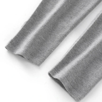 100% Wool Pants Women's Autumn and Winter Knitted Leggings Solid Color Warm Solid Color Wool Leggings Women's Clothes PlatiNum