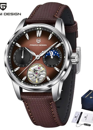 PAGANI DESIGN 41MM Orologio da uomo Orologio meccanico automatico di lusso Orologio da pilota impermeabile in acciaio inossidabile da 100 m PDYS021