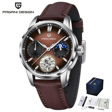 PAGANI DESIGN 41MM Orologio da uomo Orologio meccanico automatico di lusso Orologio da pilota impermeabile in acciaio inossidabile da 100 m PDYS021