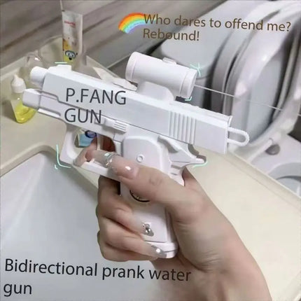 Pistolet à eau inversé amusant recto-verso - Jouet de farce d'été, mini-pulvérisateur d'eau tactique pour enfants et adultes, combat aquatique à la plage et à la piscine