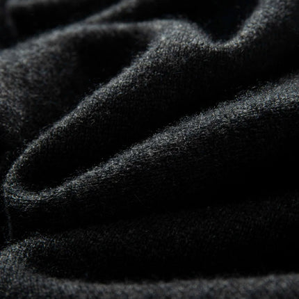 Women's Cashmere Umbrella Skirts Autumn Winter Basic Office Lady Classics 100% Cashmere Knitted A-Line High Waist Pockets Dress PlatiNum