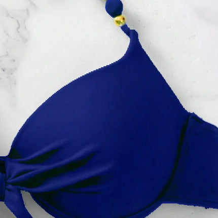 Sexy Push Up Bikini 2024 Costume da bagno donna Due pezzi Costumi da bagno Perizoma femminile Bikini Set Nuoto per costumi da bagno Biquini brasiliano platinumshop