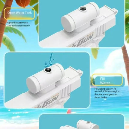 Pistolet à eau inversé amusant recto-verso - Jouet de farce d'été, mini-pulvérisateur d'eau tactique pour enfants et adultes, combat aquatique à la plage et à la piscine