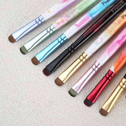 8 Styles Multi Color Gel Nail Art Brushes Professional Painting Tools For Gel Nail Extension Acrylic Nails Builder Nail Accessories 2027