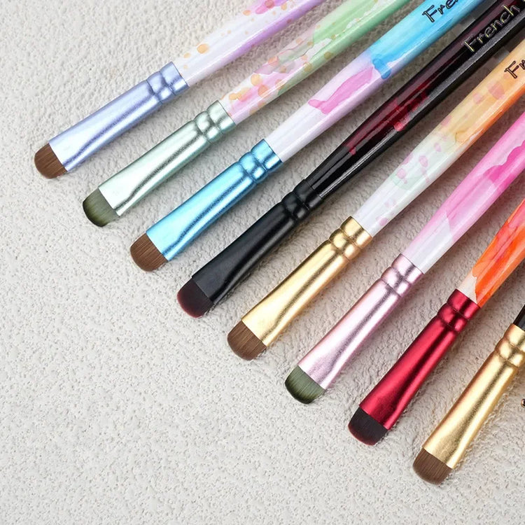 8 Styles Multi Color Gel Nail Art Brushes Professional Painting Tools For Gel Nail Extension Acrylic Nails Builder Nail Accessories 2027