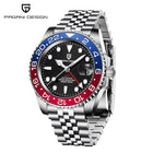 Nuovo Orologio Meccanico Automatico PAGANI DESIGN GMT 2026 per Uomo, Ghiera in Ceramica, Impermeabile 100ATM, Orologio Sportivo Nautico da Immersione, Orologio da Polso Maschile in Acciaio Inossidabile + Reloj Hombre + Scatol
