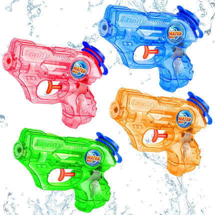 Mini Pistola ad Acqua per Bambini, Piccole Pistole ad Acqua, Spruzzatori e Blaster per Piscina, Giochi d'Acqua Estivi per Spiaggia e Attività all'Aperto