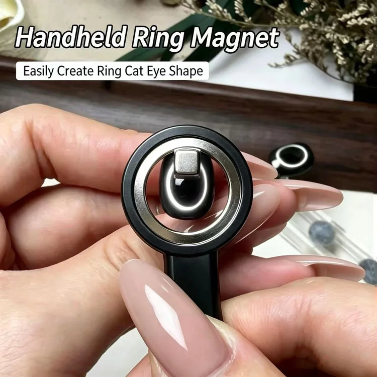 ail Magnet Ring Magnetic Tool with Handle for Cat Eye Gel Polish DIY Nail Art Manicure Tools 2028